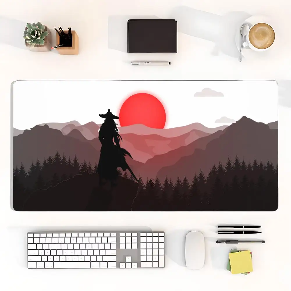 Large Size Mouse Pad Natural Rubber PC Computer Gaming Mousepad Desk Mat Locking Edge for CS GO LOL valorant