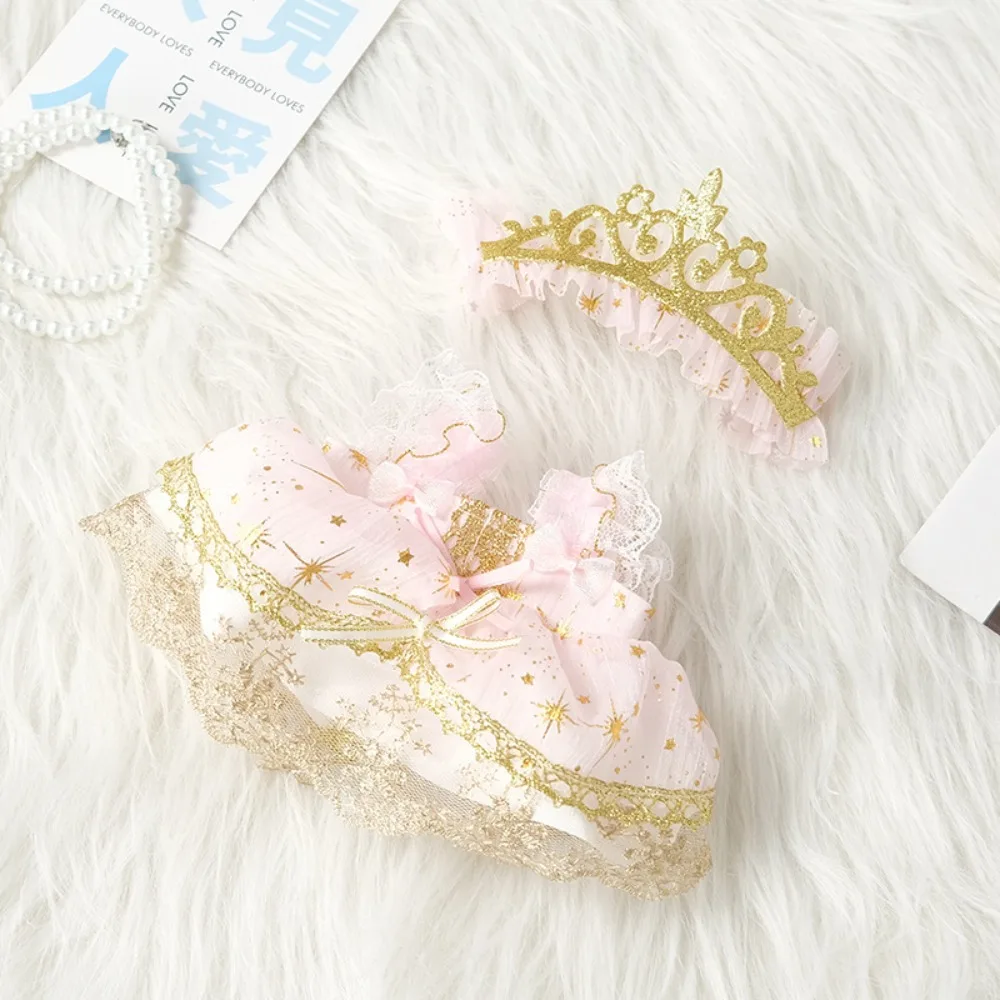 Casual DIY Doll Skirts Sets with Crown Headband