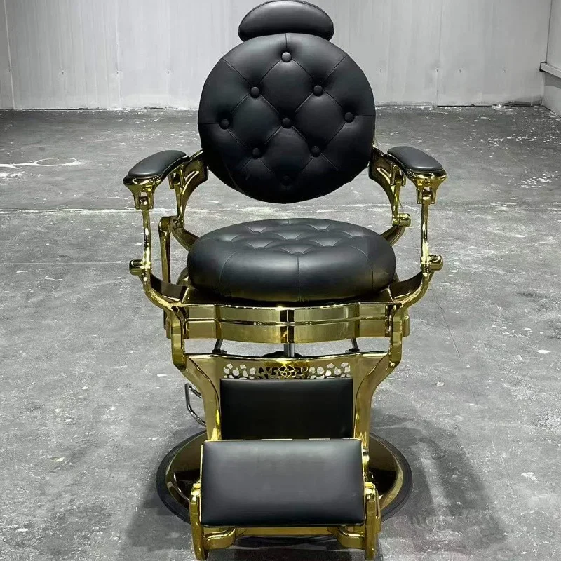 Swivel Luxury Barber Chair Comfortable Durable Salon Chair Hydraulic Cushioned Sedia Parrucchieri Barbershop Equipment