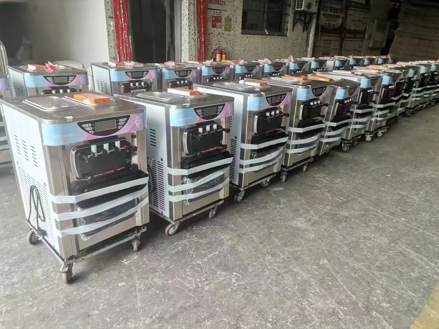 Commercial stainless steel electric ice cream machine for sale