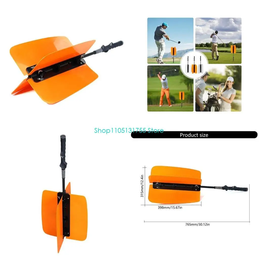 

K0EF Golf Swing Fan Swing Practice Golf Fan Trainer Swing Grip Swing Practice Grip