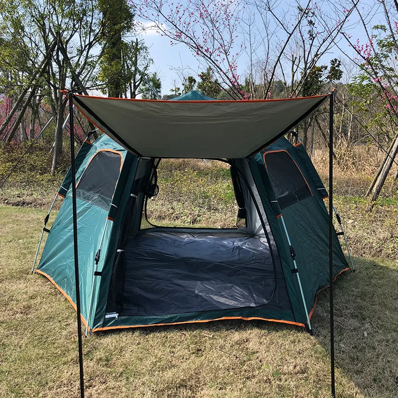 Pathfinder tent outdoor portable folding automatic hexagonal tent thickened sun protection camping equipment outdoor camping