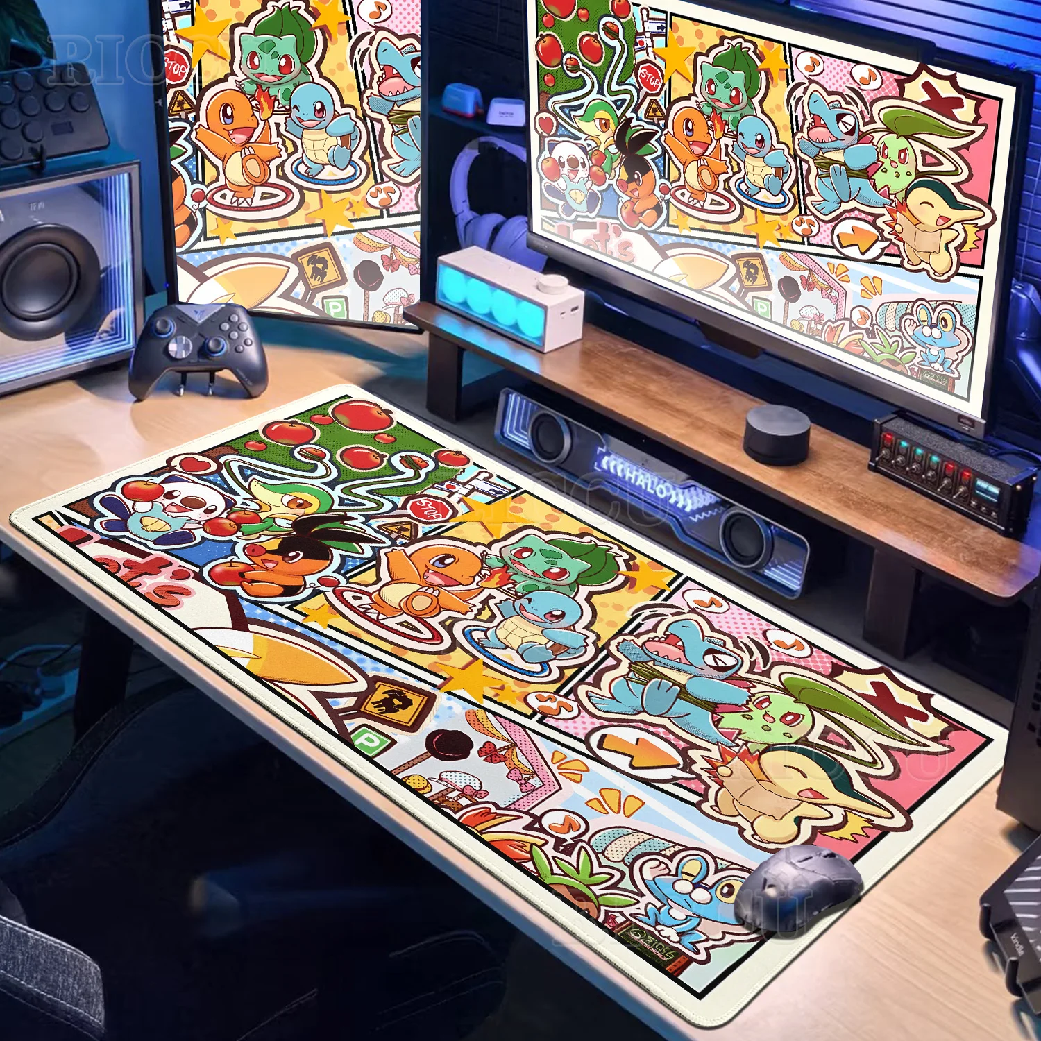 

Large Rubber Keyboard Squirtles Carpet Anti-slip Gamer Cute Mouse Pad Laptop PC Gaming P-Pokemons Tablepad Kawaii ゼニガメ XXL Mats