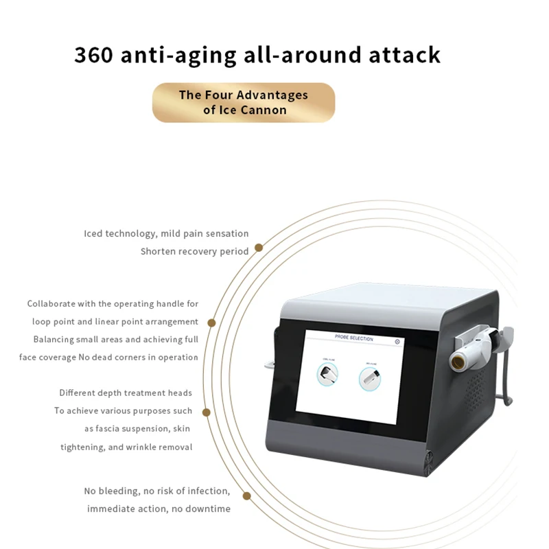 New Product Ice Compress Anti-aging Fast And Efficient face lifting Skin Care Machine cartridge