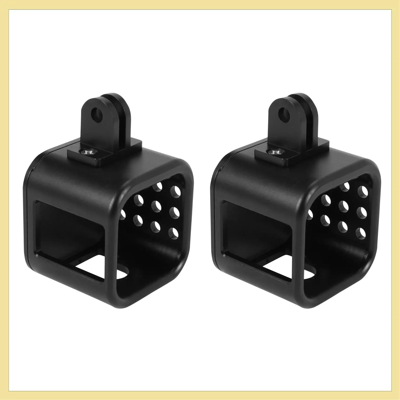 TTKK-2X carcasa de aleación de aluminio marco de cubierta para Gopro Hero 4/5 Session Go Pro accesorios de Cámara de Acción deportiva negro