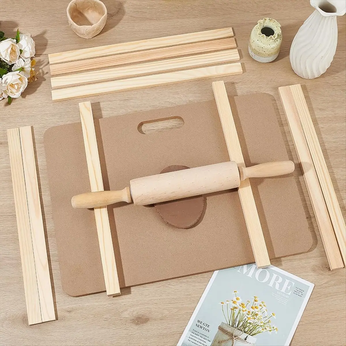 1 Set Ceramic Making Tools Pottery Clay Sculpting Modeling Tool Sets Ceramic Tools wood