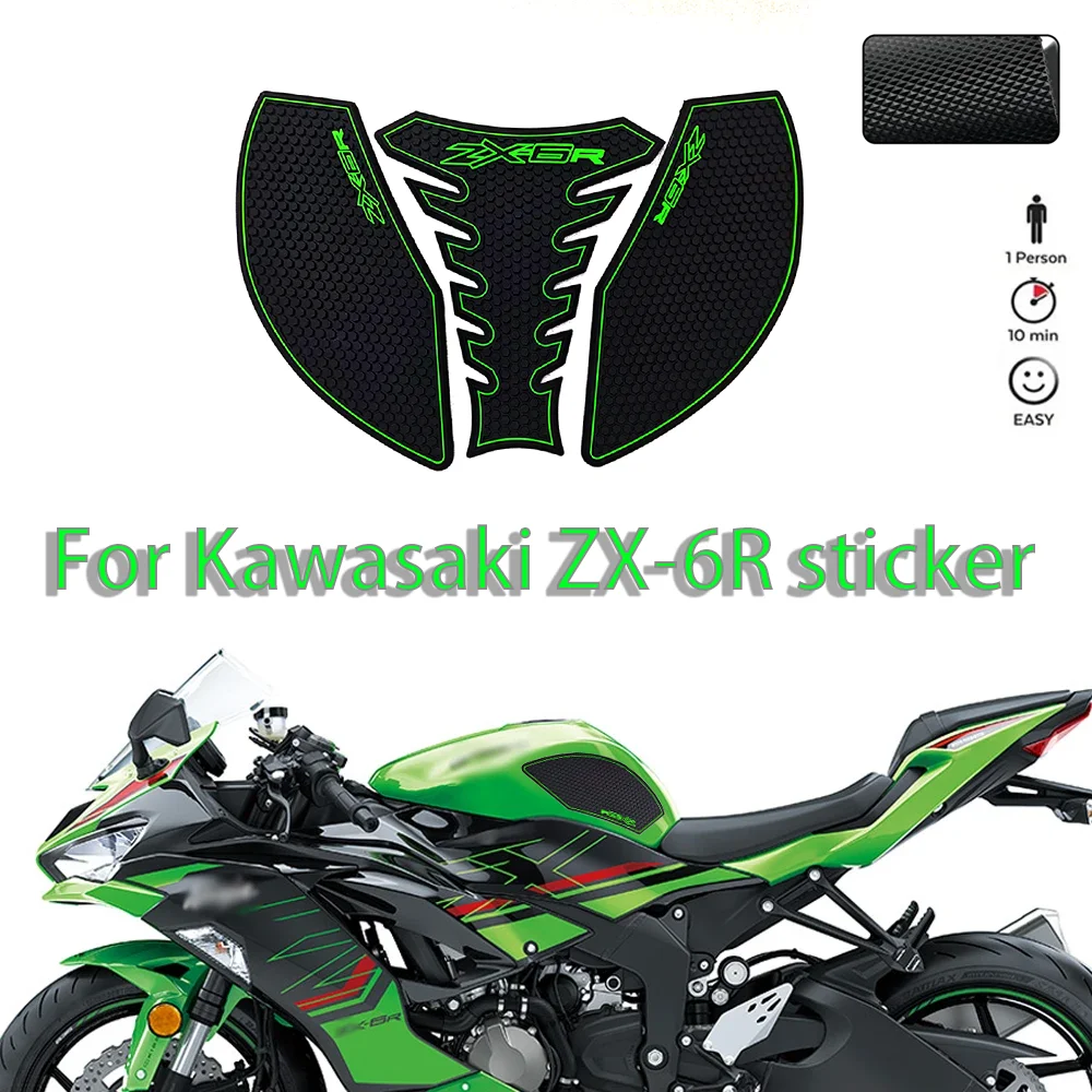 

Motorcycle protection pad, Air knee grip decal,For Kawasaki ZX6R, ZX6R, ZX-6R, 2019-2024 sticker