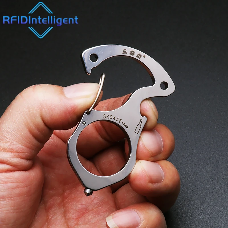 Multi-Functional Emergency Safety Belt Cutter Window Breaker Bottle Opener Key Chain Self Defense Weapon Survival Tool Keyring