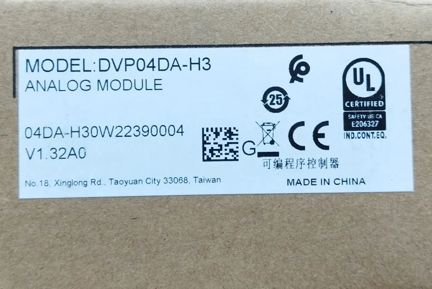 DVP04DA-H3 Delta's New Original Genuine EH Host Expansion Module Is In Stock.