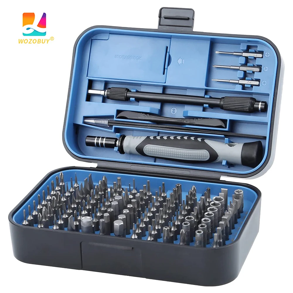 WOZOBUY Precision Screwdriver Set Screwdriver Bit Set Repair Tool Kit Home Improvement Tool Electronic Repair Kit for Computer