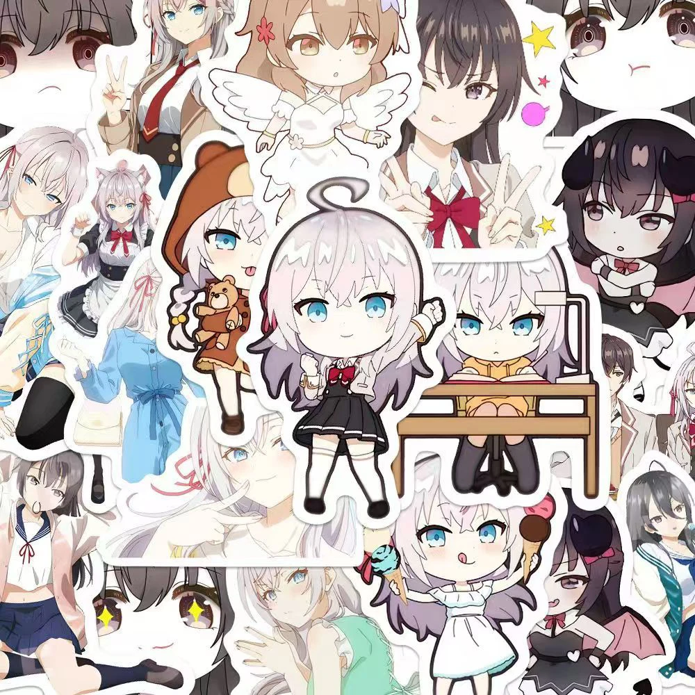 10/30/56pcs Alya Sometimes Hides Her Feelings In Russian Stickers Cute Alisa Anime Sticker Scrapbooking Girls Yuki Suo Decals‌