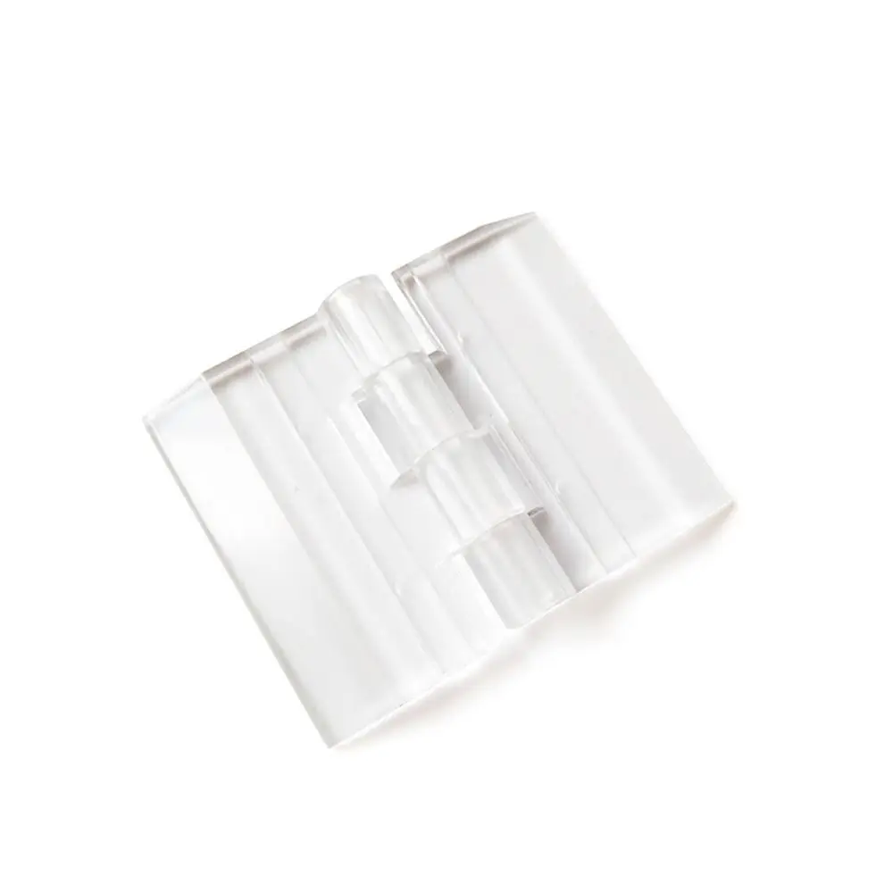 10Pcs Durable Transparent Folding Hinge Clear Acrylic Door Hinges 270 Degree Foldable Furniture Hardware DIY Cabinet Door Box