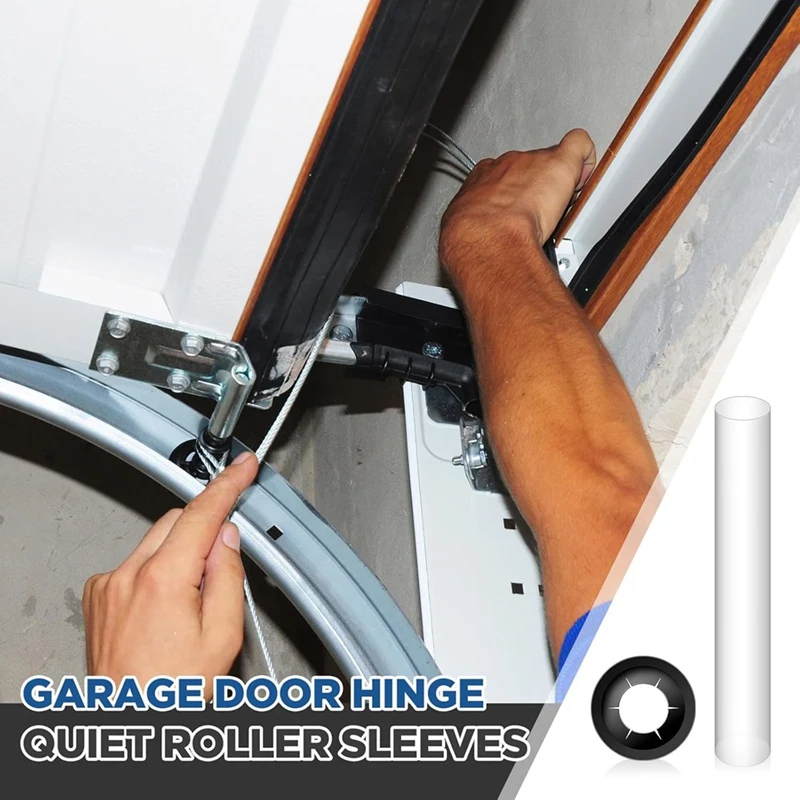 BAAG-60 шт. петли для гаражных ворот, тихие роликовые втулки, 11 мм ID 80 мм, длина, гайки роликового вала, прокладки подшипников для автомобилей, Rv, гараж