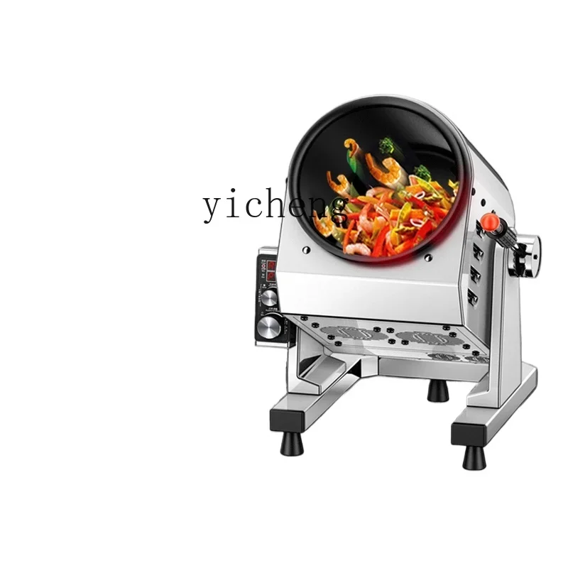 

XL automatic cooking machine commercial large roller fried rice fried powder automatic stir fry