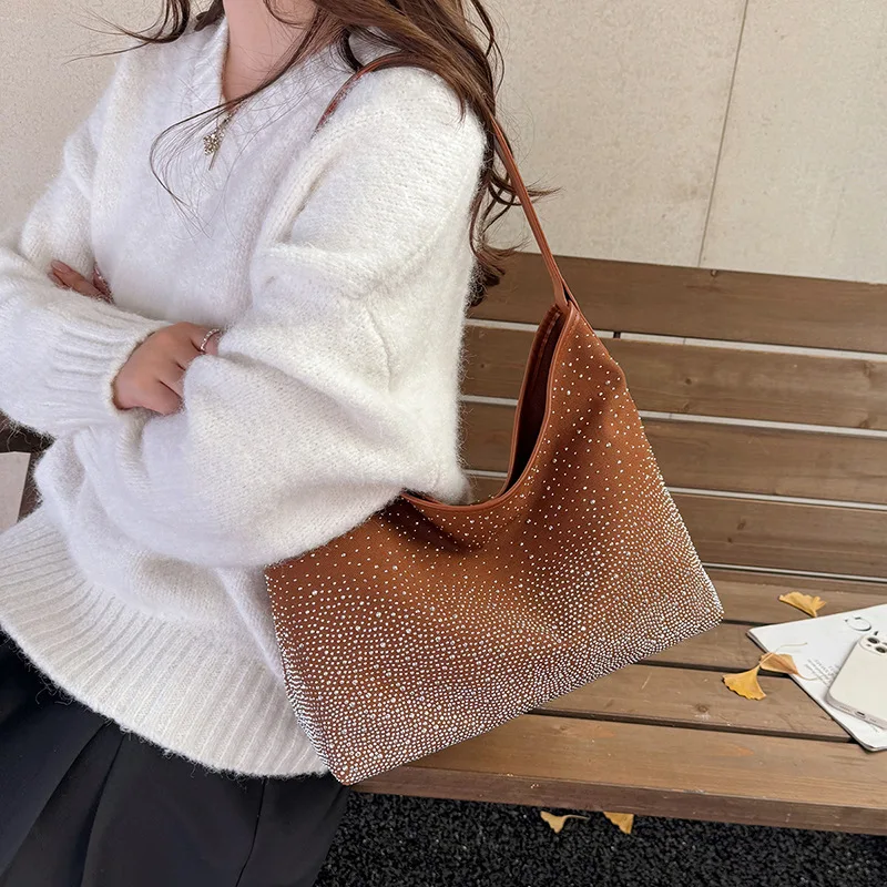 

New Starry Sky Rhinestone Bag for Women | Simple Stylish, Versatile Shoulder/Crossbody/Handheld Trendy Bag