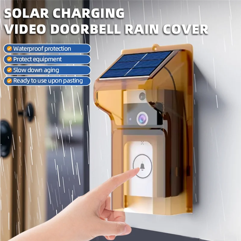 A10R Smart Doorbell Camera With Solar Charging, Waterproof, Night Vision, HD, Two-Way Intercom Voice For Home Security