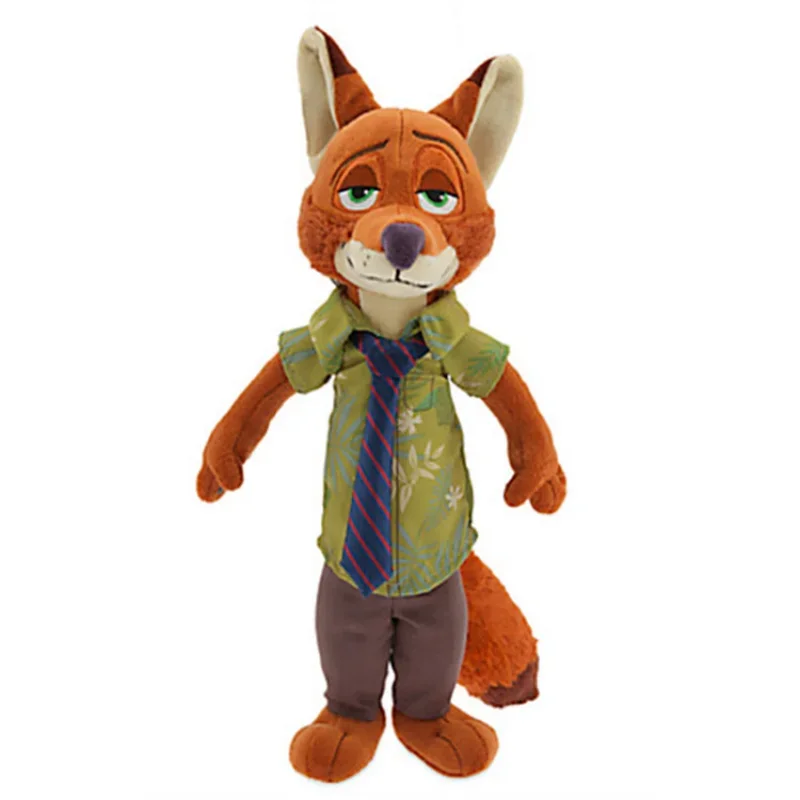 40cm Disney Zootopia Nick Wilde Judy Hopps Stuffed Cartoon cosplay toy Cute Hot soft Toy Model Gift for Children birthday toy