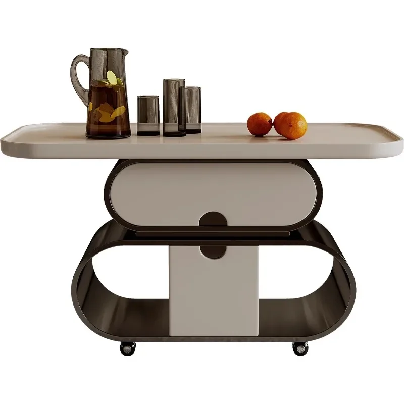 Minimal cream style small apartment removable coffee table