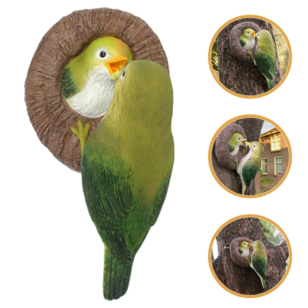 

Bird Resin Hanging Ornament Outdoor Pendant Feeding Bird Statue Yard Decor Garden Accessories Courtyard Supply