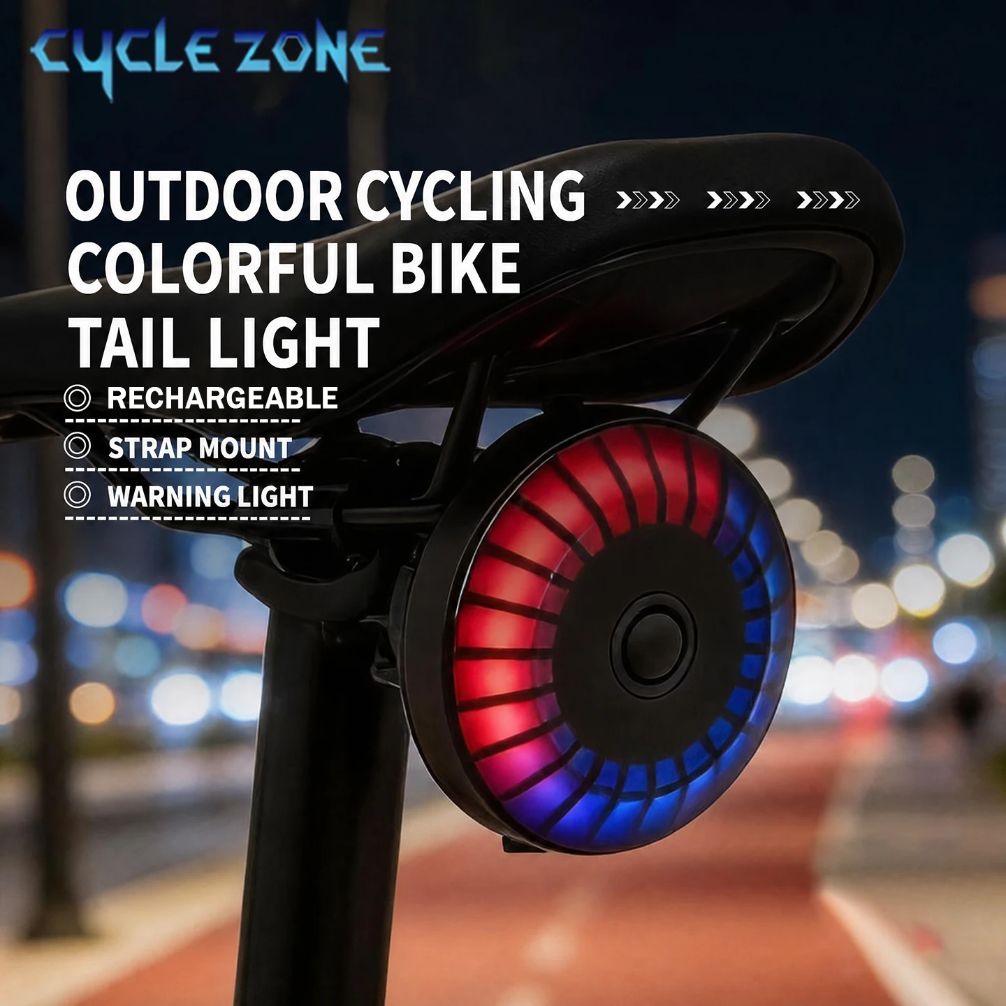 Bike Smart Brake Sensor Tail Light Vibration Sensing Rear Lamp 9 Mode Night Riding Safety Warning Taillight Cycling Accessories