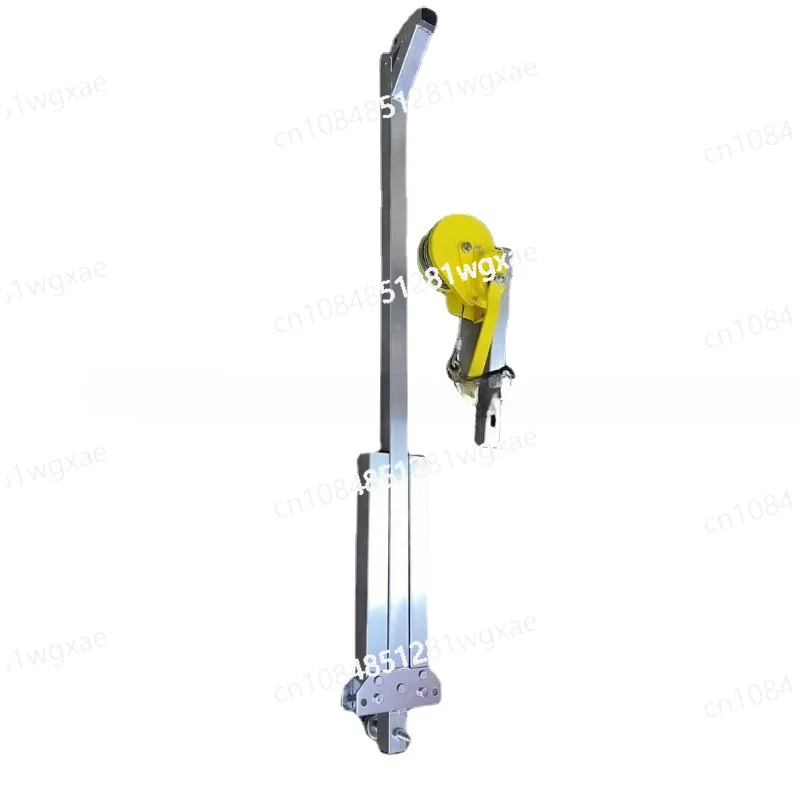 Crane, Folding and Self-locking Manual Winch Assembly, Air-conditioning Manual Winch, Galvanized External Hoisting Tool