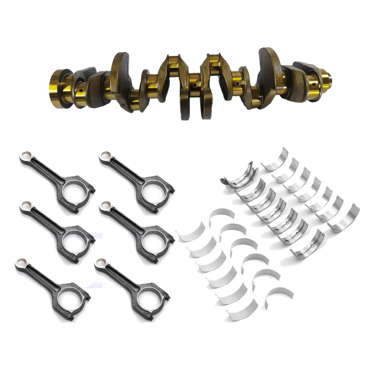 AP03 Engine Crankshaft & Con Rods & Bearings Set for BMW BMW 135i 335i 435i 535i 640i 740i X1 X3 X4 X5 X6 N55B30 3.0L