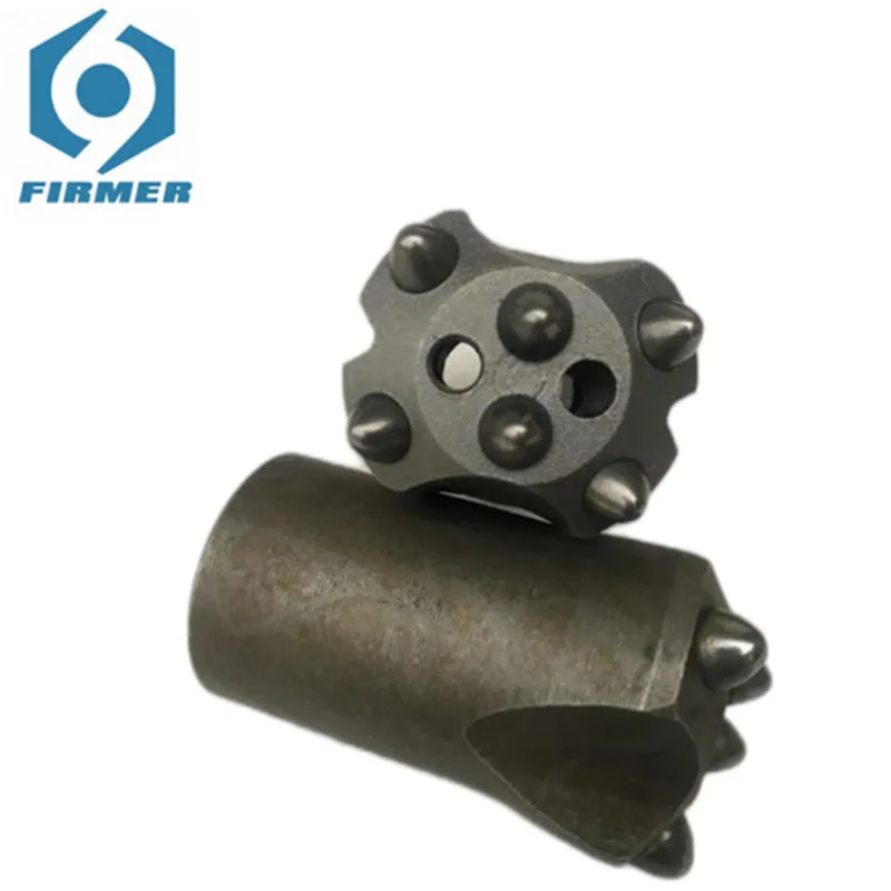 5pcs 28-100mm Hard Rock Mining Drilling Tools Taper Spherical Button Drill Bit in Quarrying Stone Tunnel Construction