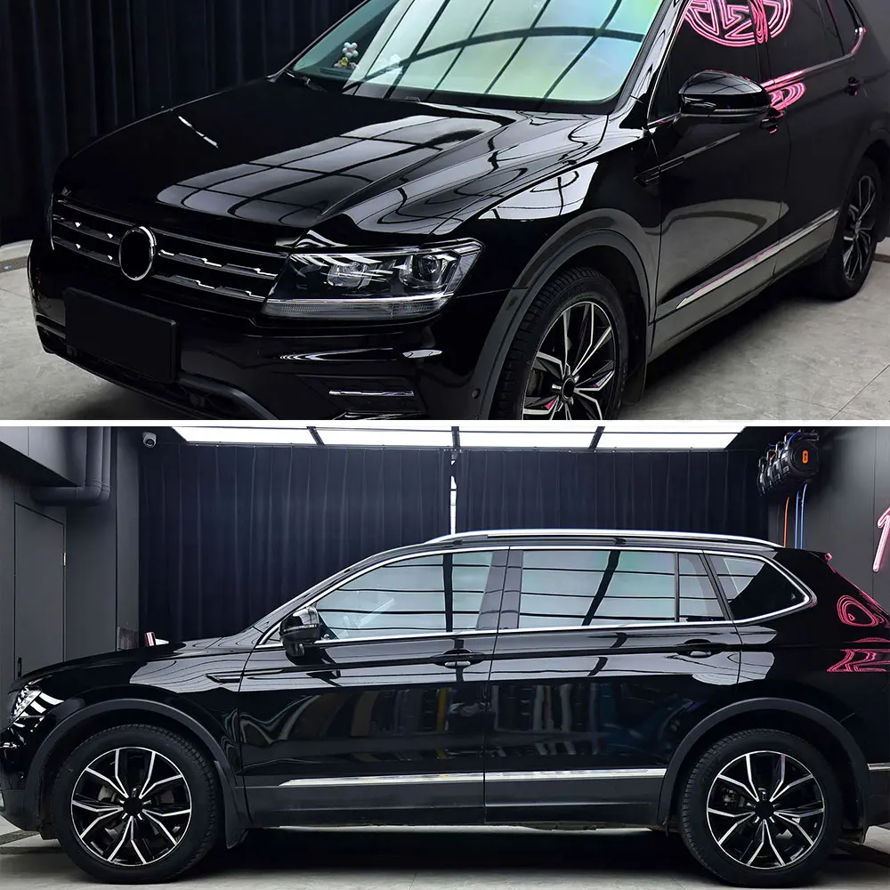 1.5X2m/3m Really TPU gloss black Vinyl black car hood protective High quality PPF Car Paint Wrap Film Car body Wrap Anti-scratch