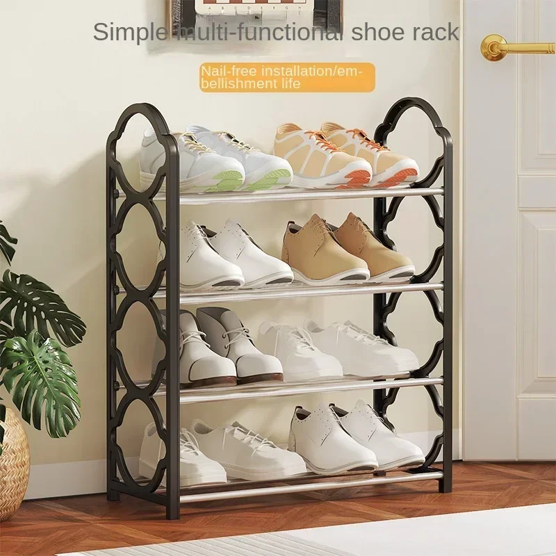 Four-layer Shoe Rack Dormitory Home Simple Living Storage Simple Lace Shoe Storage Rack Removable Assembly Shoe Cabinet