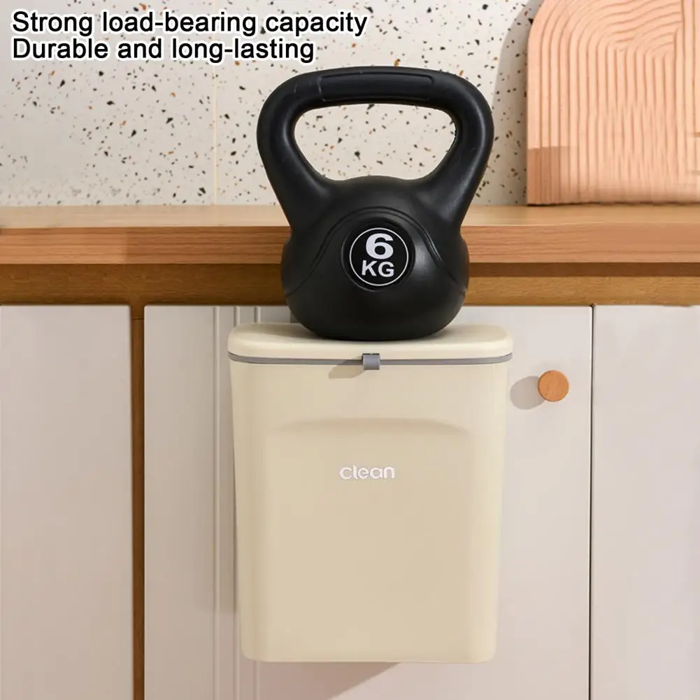 

Маленький мусорный шкаф на дверь, мусорный ящик на 9 л, кухонный мусор с крышкой, настенный подвесной мусор для шкафов, компостный ящик для ванной комнаты