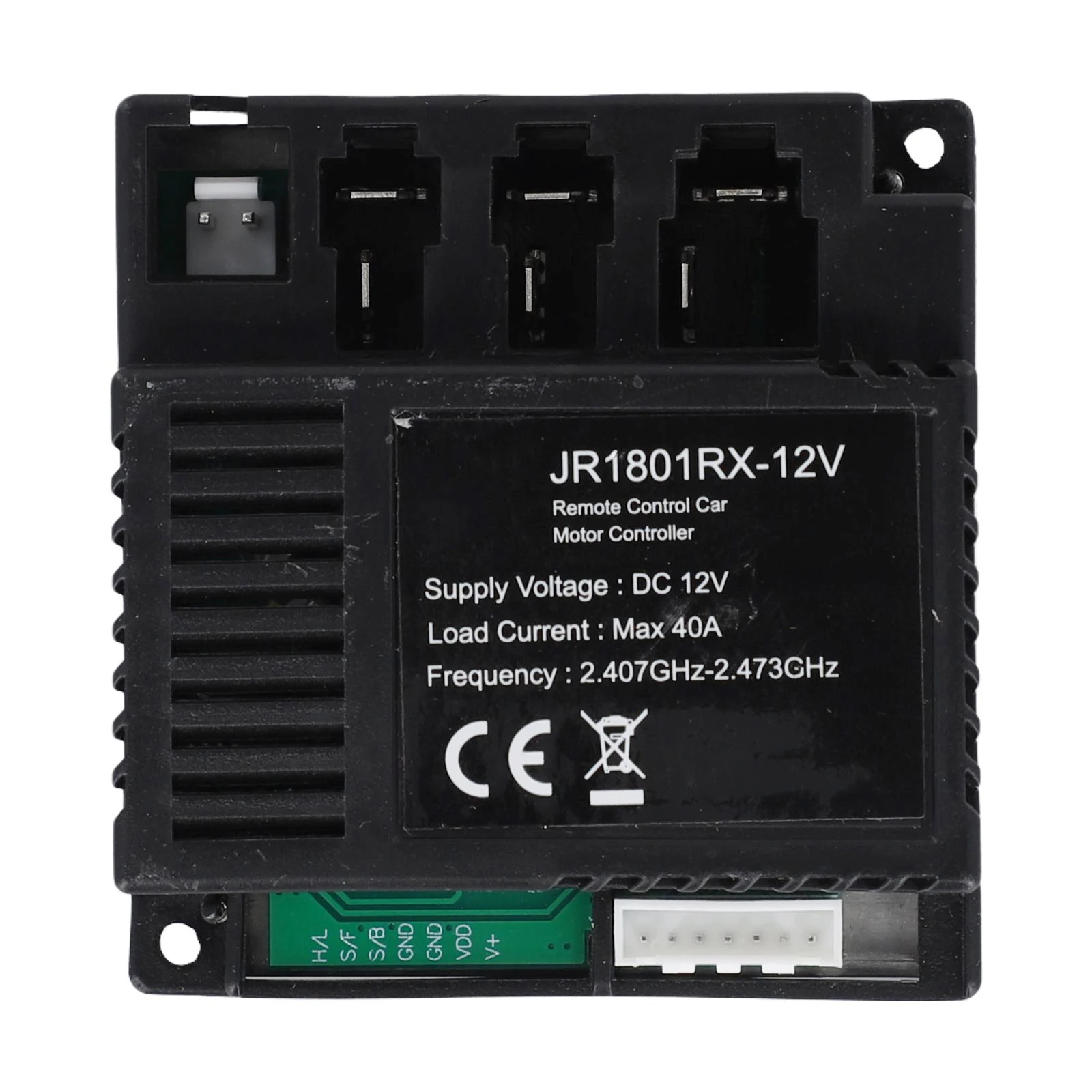 

Children's Electric Vehicle Receiver Remote Control JR1801RX-12V Receiver For Kids Electric Car 2.4G Remote Control