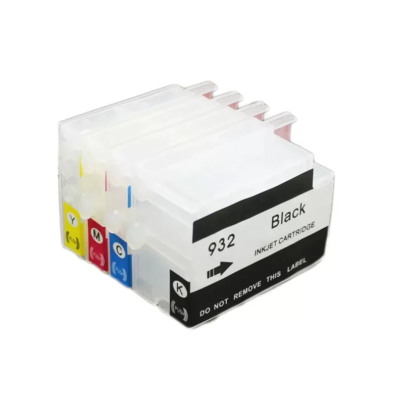 4color 1set for HP 932 XL 933 refill ink cartridge for Hp6100 6600 6700 7110 7612 7610 Empty Refillable cartridges contain chips