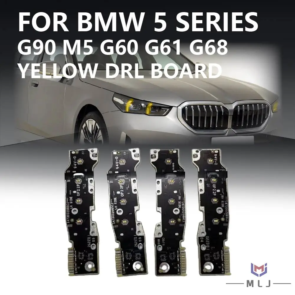 

Для BMW 5 серии G68 G90 G60 G61 2024: Светодиодная плата DRL с функцией дневных ходовых огней и указателей поворота (желтый/белый свет), автомобильные аксессуары