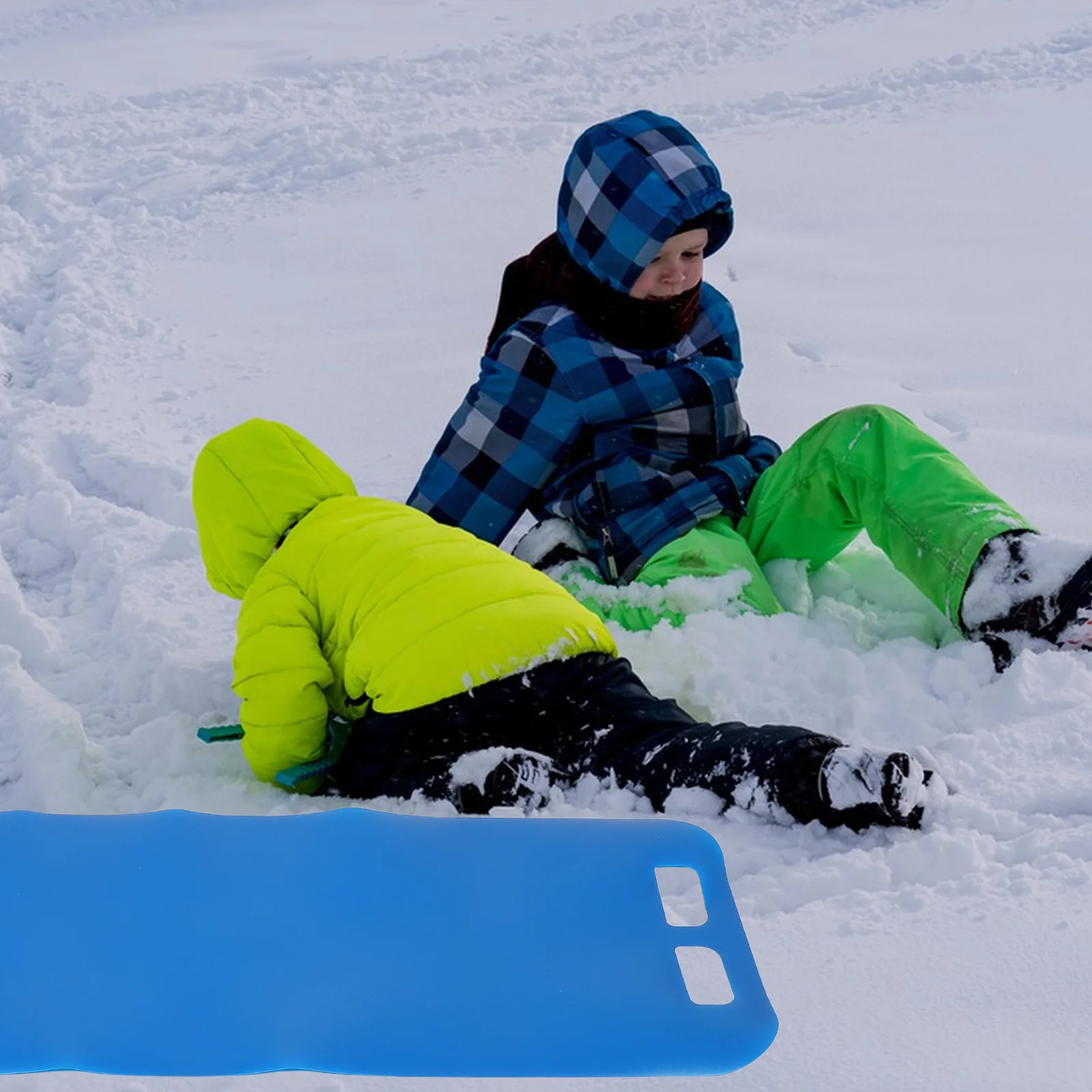 

Snow Sled Mat Lightweight Plastic Roll Up Snow Sled Board for Grass Sliding and Winter Fun Grass Sliding Board