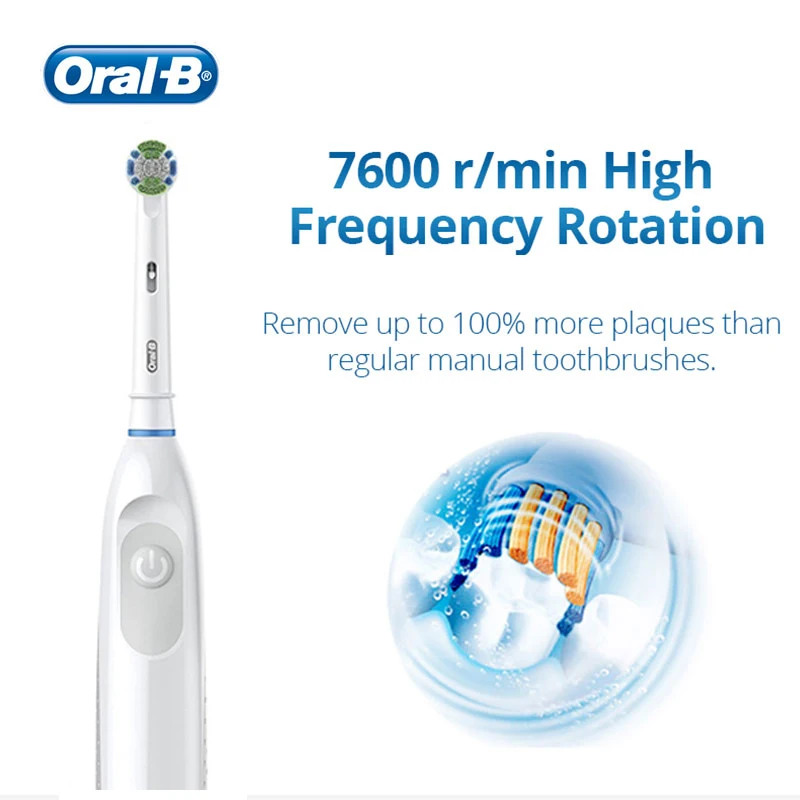 Oral B Electric Toothbrush 5010 Advance Power Toothbrush Precision Clean Teeth Remove Plaque With Extra Replacement Brush Heads