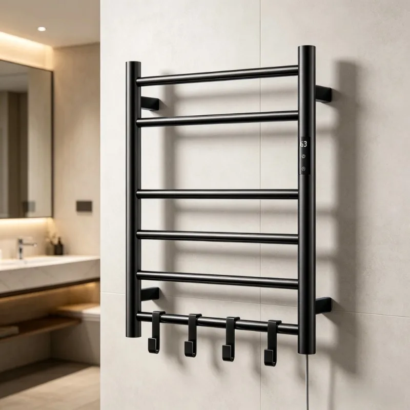 Waterproof Electric Towel Heater Durable Towel Warmers Rust Proof Bathroom Hardwares Sturdy Clothes Dryers Household Using