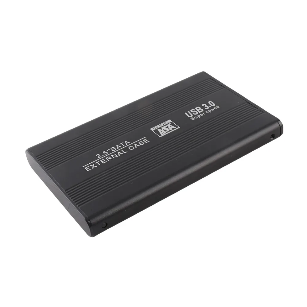 Plug and Play External Hard Drive Enclosure Not Inclube Hard Disk Black USB 3.0 Enclosure High Speed 2.5 Inch HDD Enclosure