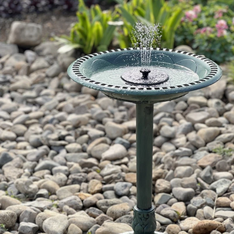 Outdoor Fountain Pool, Bird Bathtub, Fountain Pump, Garden Water Scenery