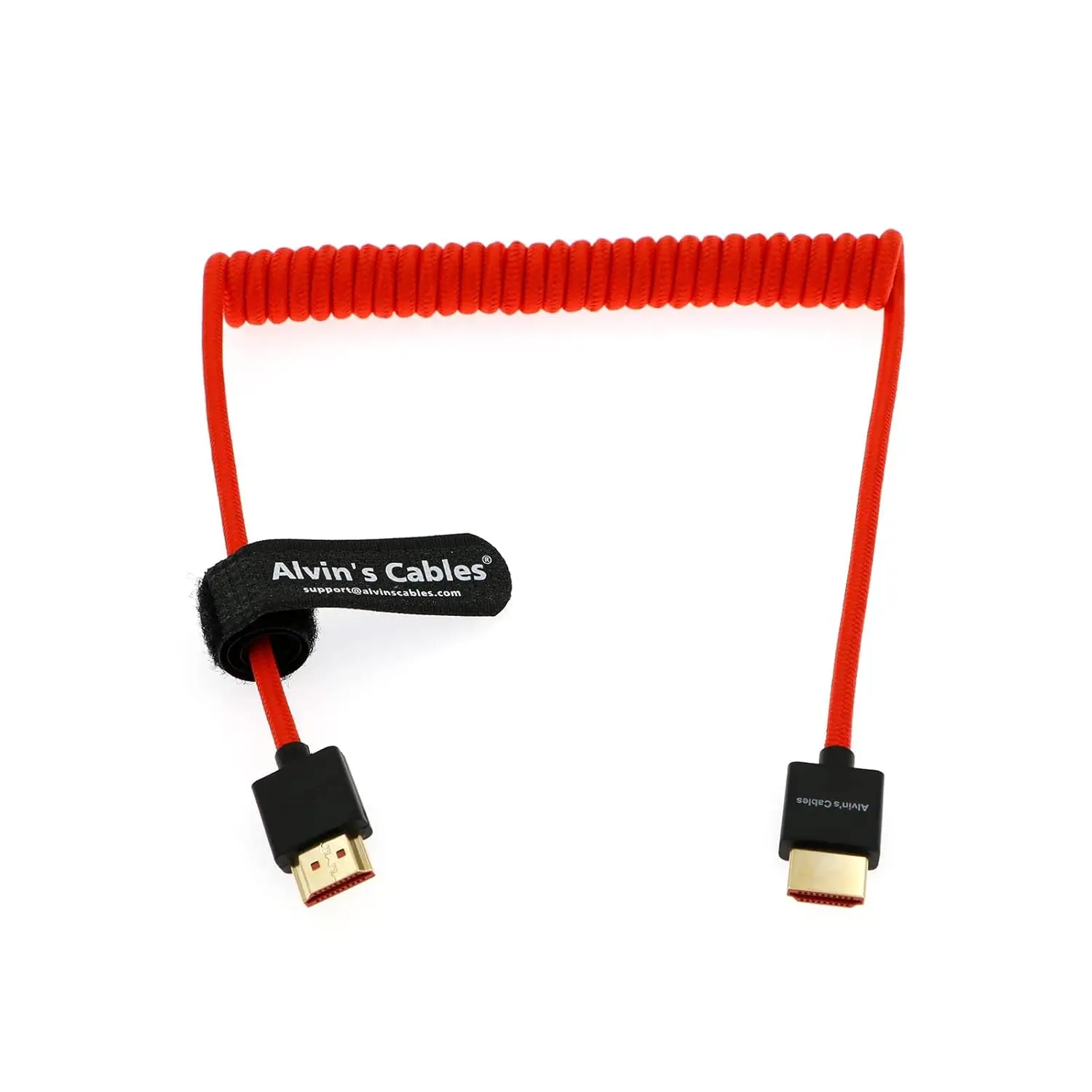 Alvin's Cables 8K 2.1 Full HDMI Braided Coiled-Cable for Atomos Ninja-V 4K-60P Record from Z-CAM for Canon-C70, for Sony A7S3,A9