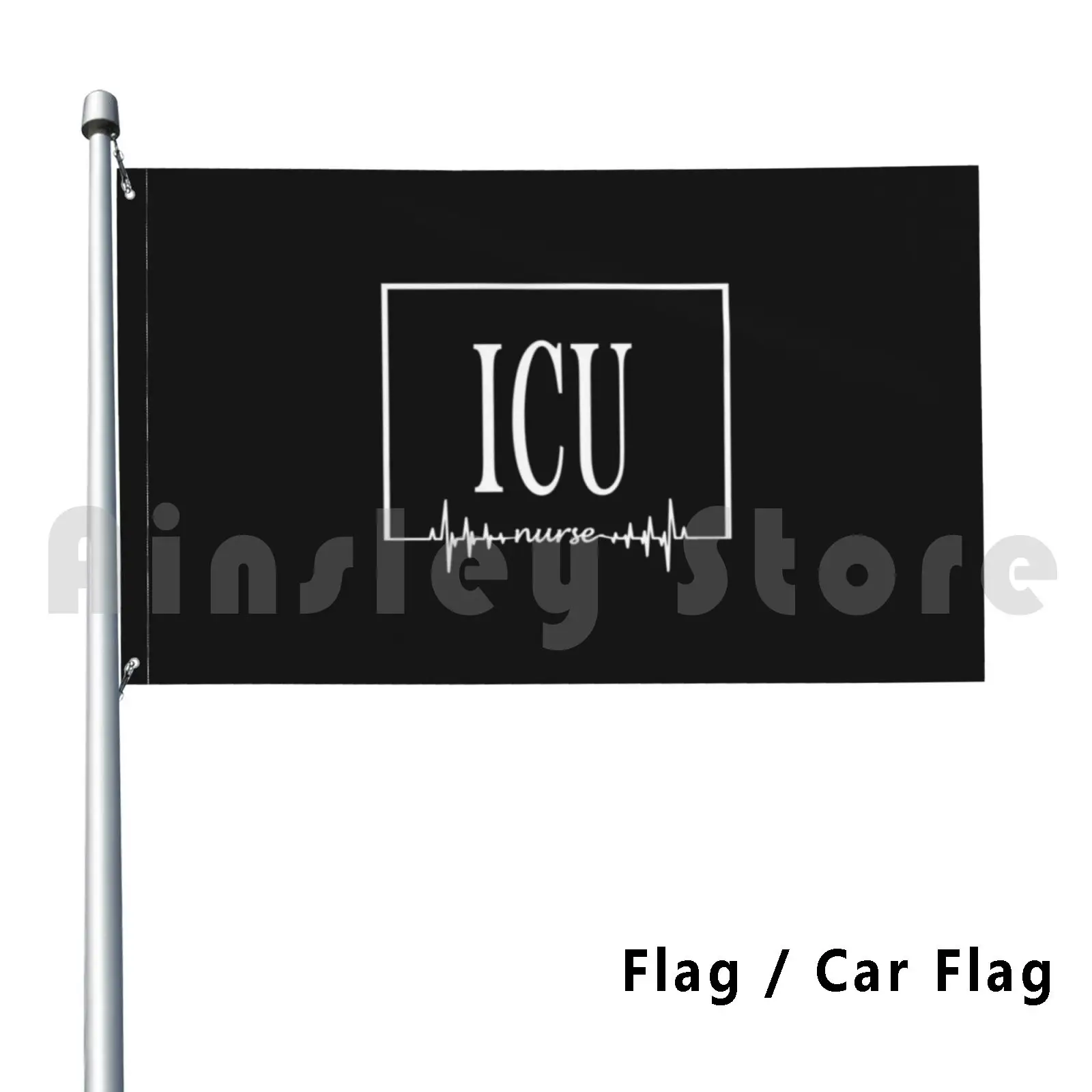 Flag Car Flag Icu | Intensive Care Unit Nurse Hat Nurse Icu Nurse Funny Nurse Icu Cardiac Nurse