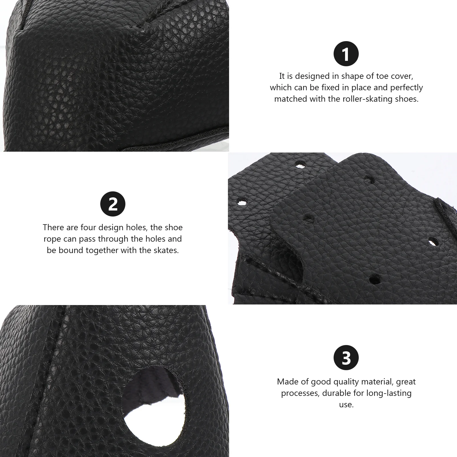 

Shoe Cover Skates Toe Caps Protective Replaceable Roller-Skating Black Protector