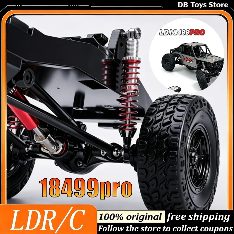 LDRC 18499 Pro RC Off-Road Vehicle Four-Wheel Drive (4WD) Metal Drivetrain Shock Absorbers Sensored Brushless Motor High Torque