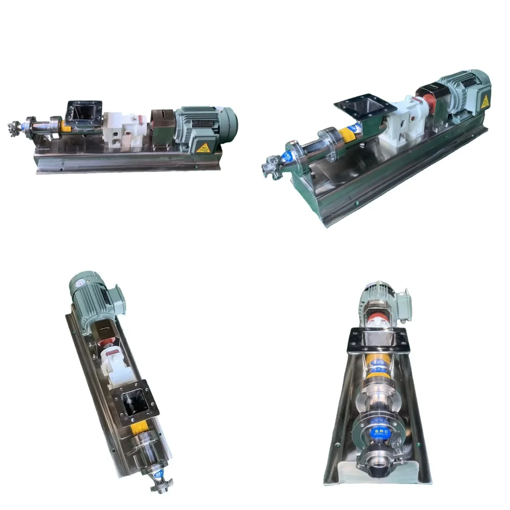 

High Viscosity Oil Pump Single Screw Pump for Sanitary Stainless Steel SS304 SS316L Food Grade Chemical Processing Industrial