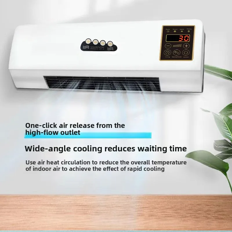 Wall-Mounted Heater Home Bathroom Warm Cool Fan PTC Fast Heating 6H Timer Smart Temperature Control Remote Operation  Low-Noise - view 4