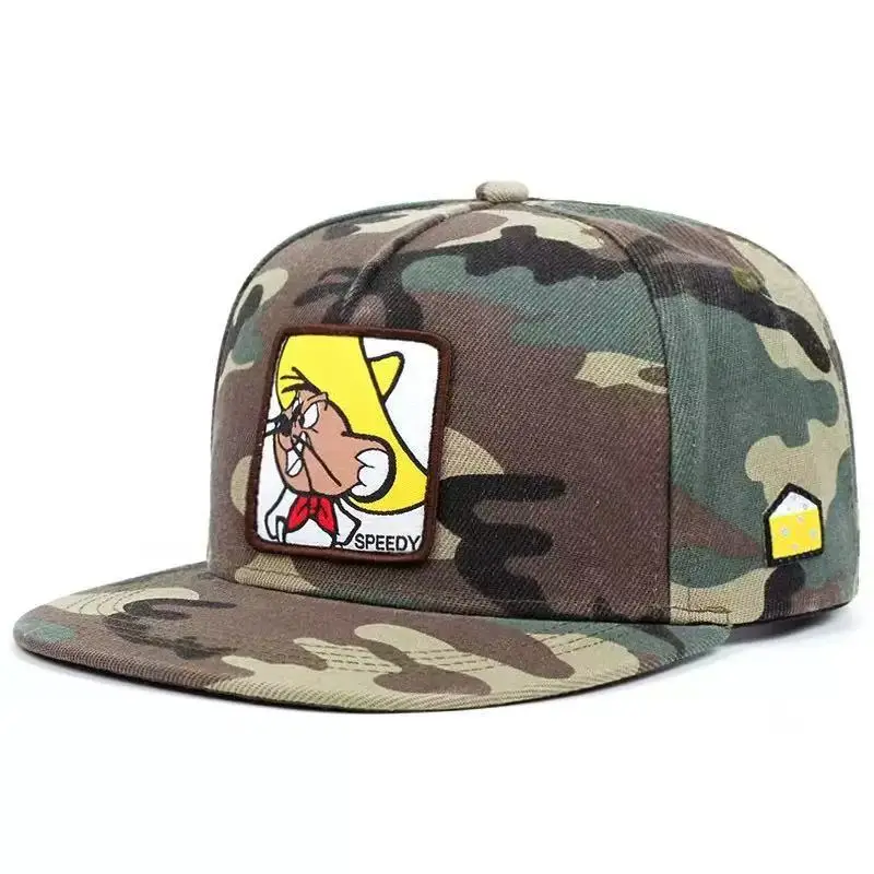 2025 الإبداعية الكرتون جديد قبعة بيسبول سرعة ماوس حافة مسطحة قبعة الرجال الشارع الهيب هوب قبعة المرأة اليومية التنقل ظلة قبعة