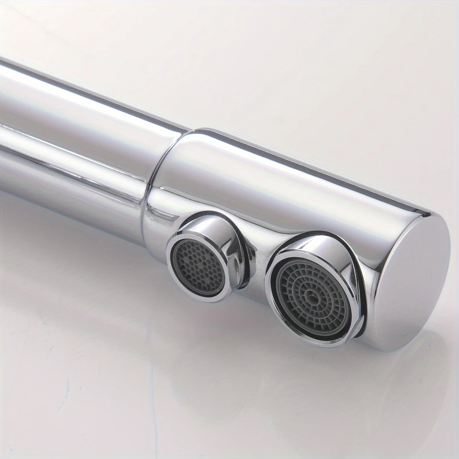 Grifo de cocina cromado، caño Giratorio doble، filtro purificador de agua potable، fregadero de latón، grifo mezclador 3 en 1