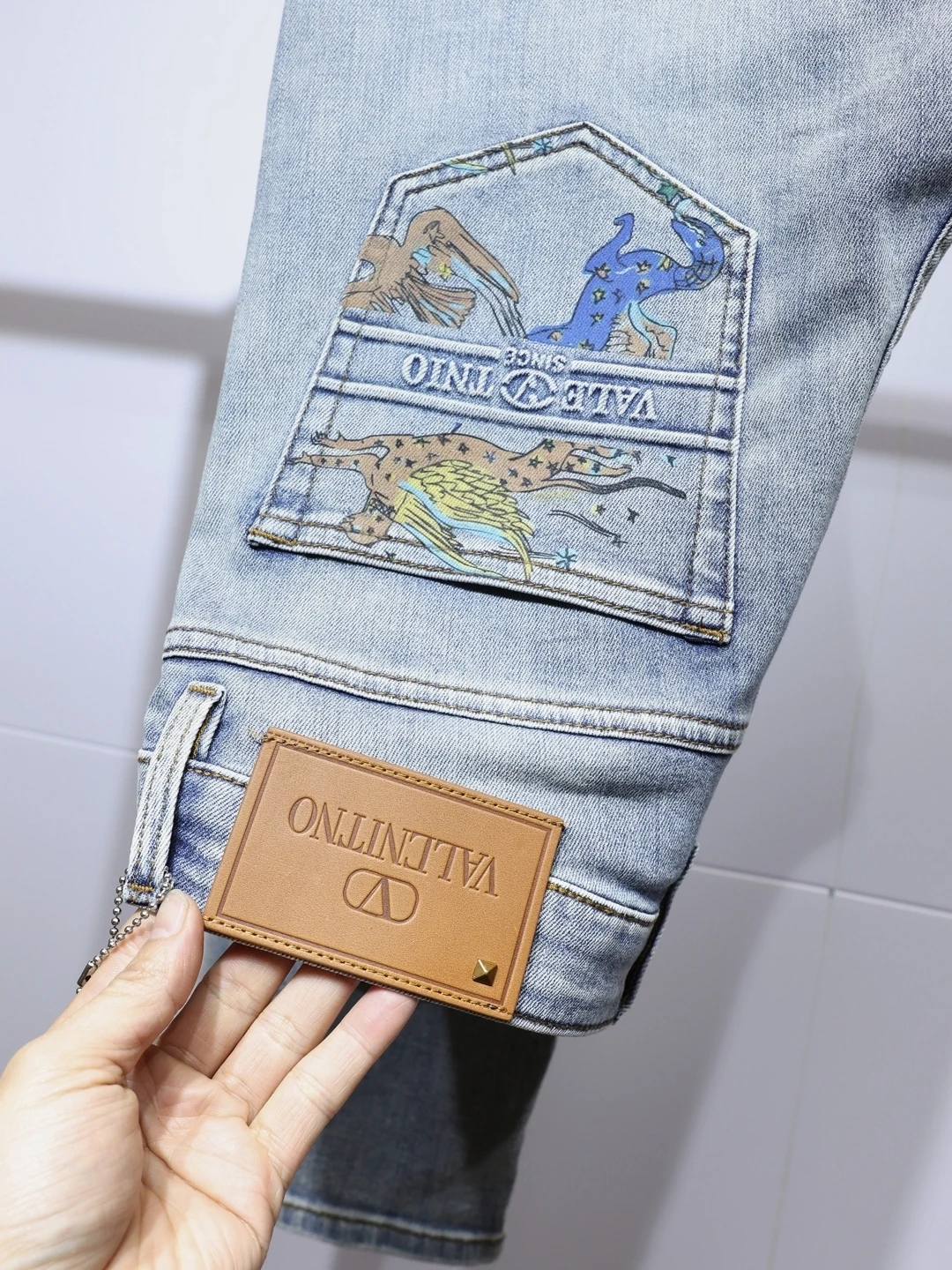 

Slim Fit Light Blue Jeans Men's Straight Leg Trendy Faionable Spring Clothing Brand European Sle Comfortable Soft Jeans