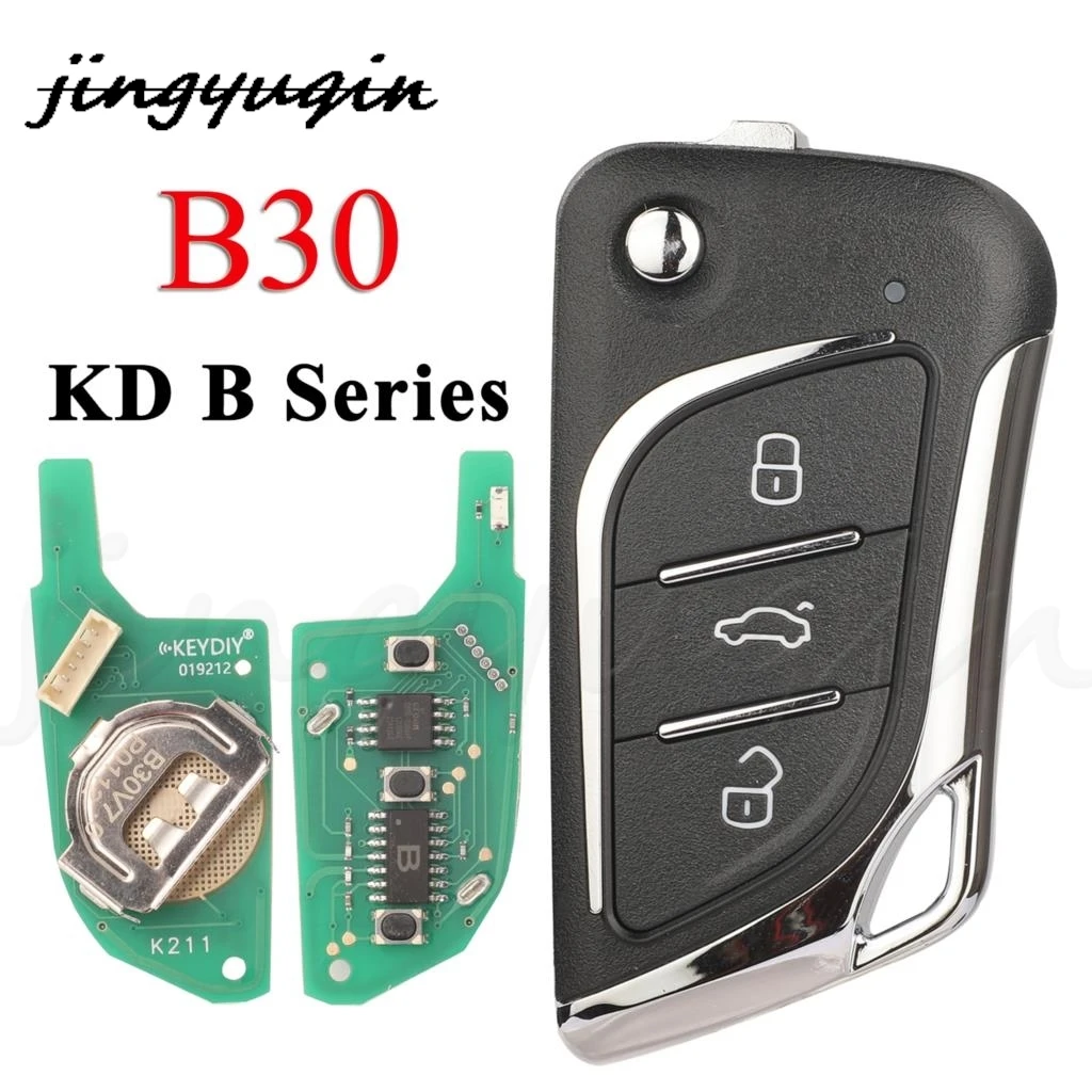 Jingyuqin B30 B سلسلة 3 أزرار العالمي KD التحكم عن بعد مفتاح السيارة ل KD900 URG200 KD900 + KD200 KD-X2 صغيرة