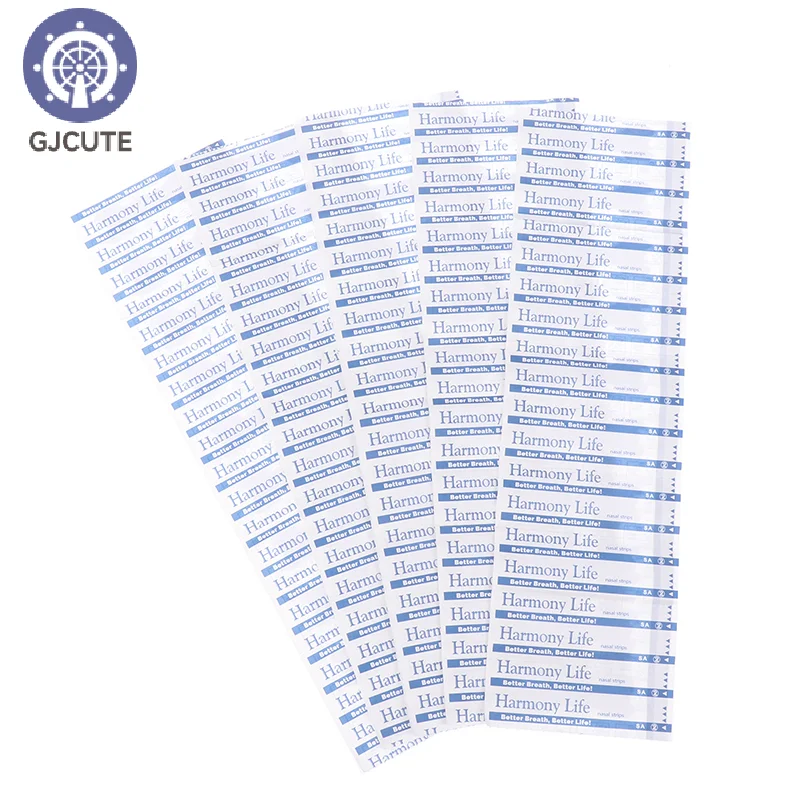 50Pcs Breath Nasal Strips Right Aid Stop Snoring Nose Patch Good Sleeping Patch Easier Better Breathe Health Care 55x16MM