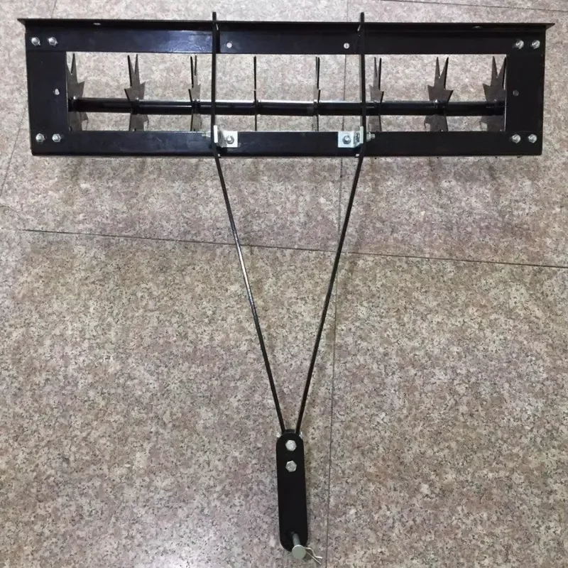Manufacturer Supply Cheap Price Towed Behind Lawn Roller Slitter Rotary Cultivator Spike Aerator
